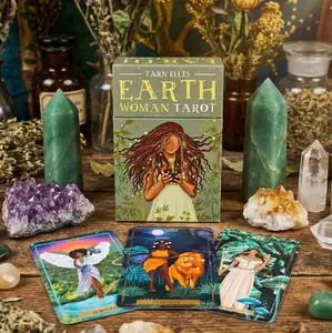 Earth Woman Tarot Card Deck with Guidebook |  Feminine Earth Magic | Spiritual Divination Gift
