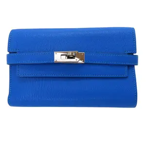Pre-owned HERMÈS Lambskin Small Leather Goods Hermes Kelly Wallet Chevre Bifold Wallet