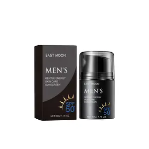 East Moon Enhanced Sunscreen For Men, Summer Outdoor Uv Protection Moisturizing Mild Refreshing Protective Cream, Invisible Finish, Fast Absorbing Texture, Sweat Resistant Wear, No White Residue, Comfortable All-Day Protection, Lightweight Daily Use
