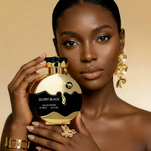 Cool Woody Perfume Apple Lavender Scent with Cedar & Vetiver in Black Gold Bottle 100ml Eau de Parfum