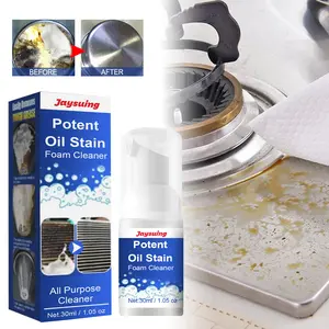 Jaysuing Kitchen Oil Stain Foamed Cleaner Stove Range Hood Stain Removal Heavy Oil Stain Foamed Cleaner Household Pot Cleaning Pump