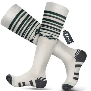 Maximum Cushion Ski Socks - 2 Pairs for All-Day Comfort on The Slopes, Men & Women