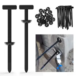 Automotive Zpper Clips - Nylon Universal Cable Tie Buckle for Car Panel Retainer Clips - 20 PCS Screw Replacement Zip Ties