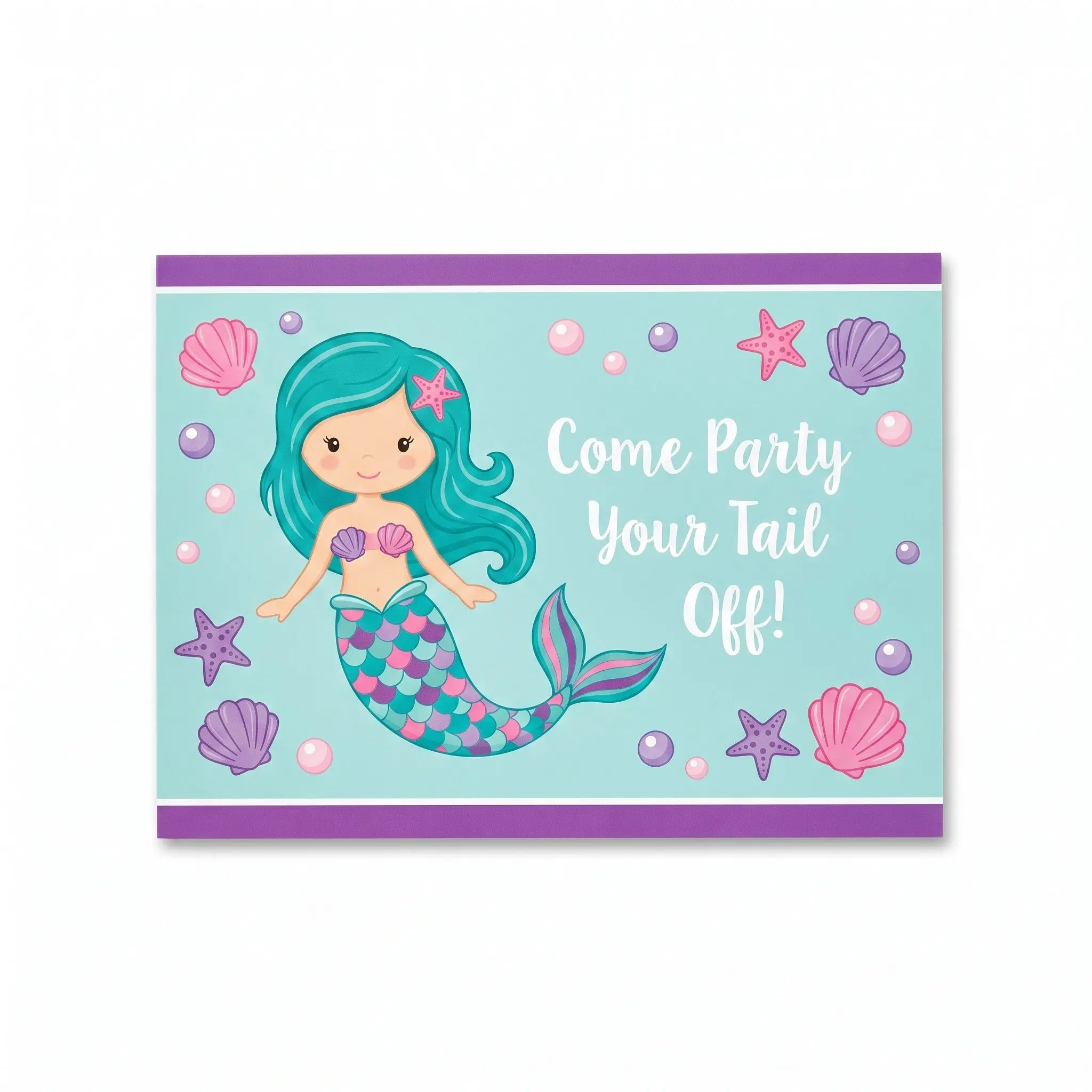 Mermaid Birthday Party Invitations Mermaid Birthday Party Invitations