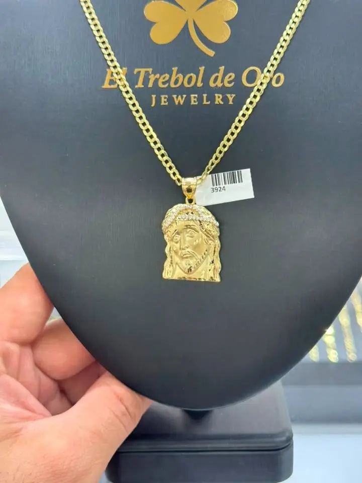 Cadena de Oro 10K Size 24" 3.5mm con su dije