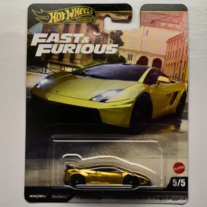 Lamborghini Gallardo LP 570-4 Superleggera Gold 2025 Hot Wheels Premium Fast & Furious Collectible