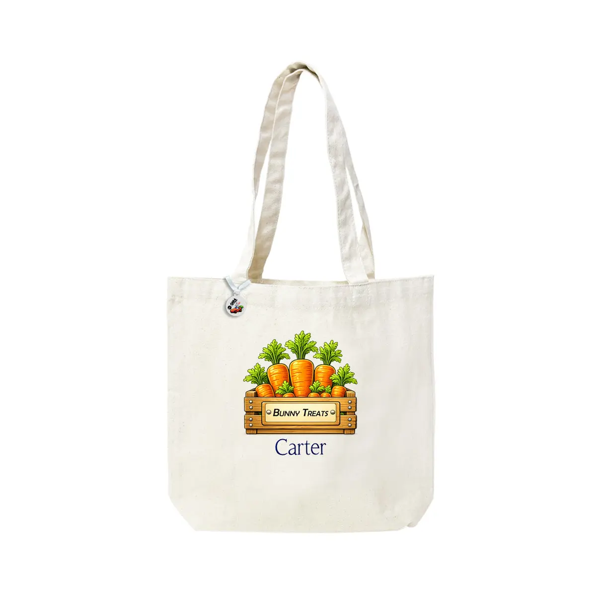 Carrot Basket - Personalized Canvas Tote #HPT2515-CARROTS-P