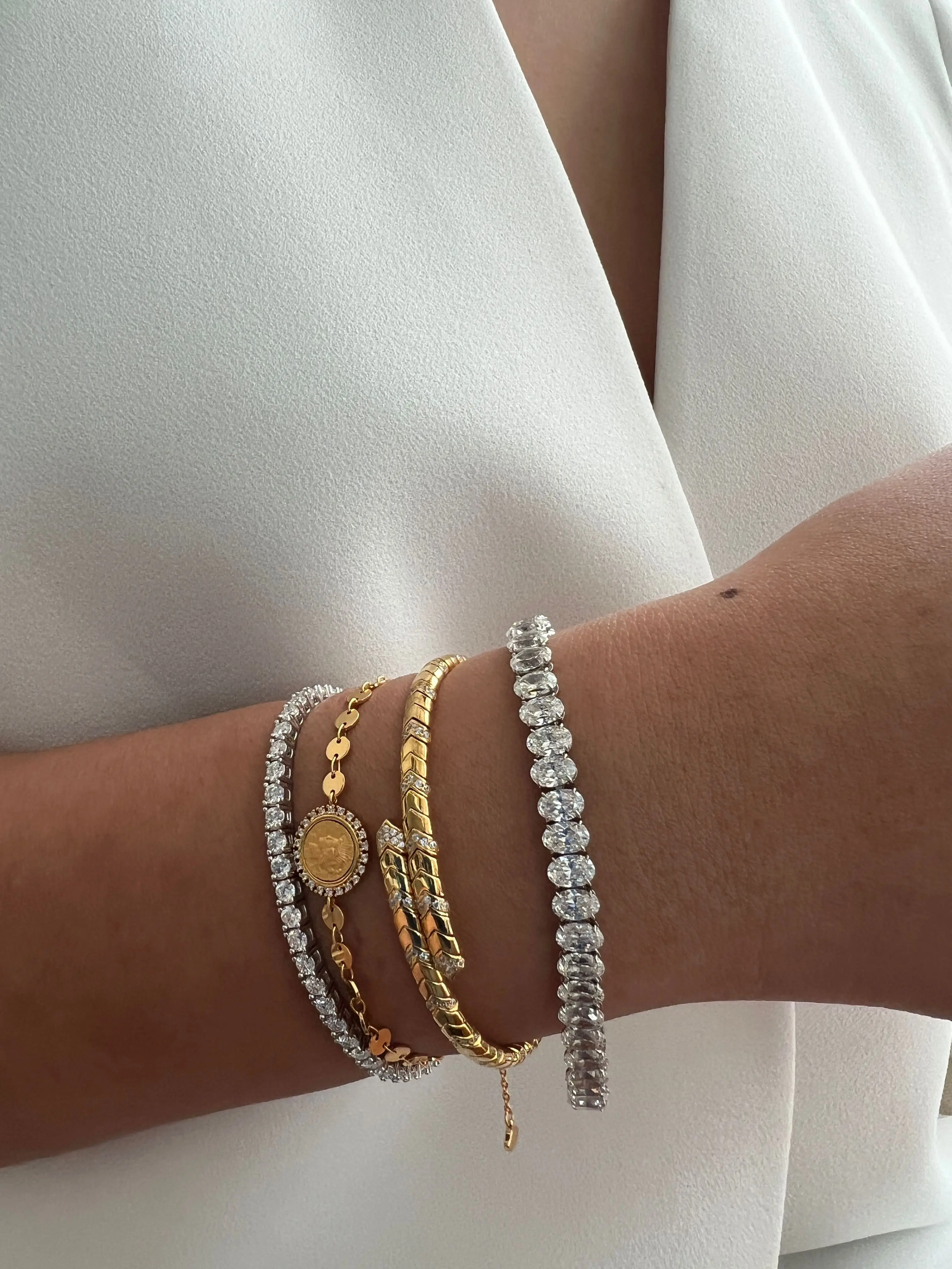 American Eagle Coin Bracelet, Liberty Coin Bracelet, Gold Coin Bracelet, Gold Disc Bracelet, Liberty Peace Dollar Coin Bracelet, Coin Bezel