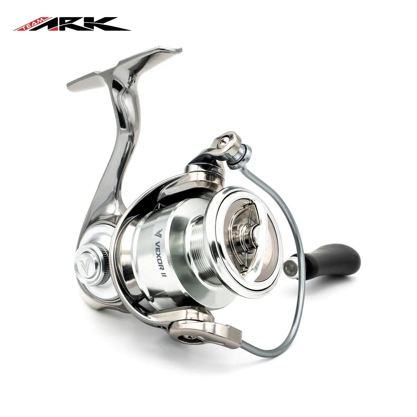 ARK VEXOR II Lightweight Spinning Fishing Reel, 7.8 oz Carbon Body, 11 lb Fiber Drag, 5.2:1 Gear Ratio, 6+1 Bearings, Saltwater-Resistant, for Bass Fishing, Freshwater & Inshore Fishing, Beginners & Anglers