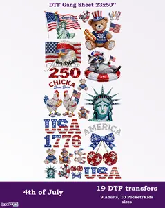 4th of July DTF Gang Sheet
