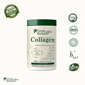 10oz Collagen Peptides Powder - Unflavored, 20g Grass-Fed Per Serving, Supports Skin Hair Nails Joints & Digestion, US Healthcare Supplement