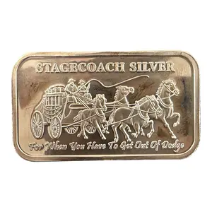 Highland Mint Stagecoach Fractional 1 oz Silver Bar - Sealed/Circualted