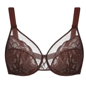 Minimizer Bras for Women Full Coverage Underwire Bras Plus Size Lifting Lace Bra for Heavy Breast Womenswear Bridal