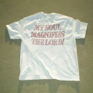 DISTRESSED "MAGNIFY THE LORD" UNISEX TEE 100% COTTON PRINTED IN AMERICA