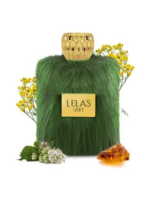 Lelas Fur Vert Unisex Eau De Parfum - Long Lasting Fragrance - With Note Galbanum, Patchouli, Rose, Ambergris & Musk - 100ML (3.38 Fl. Oz) (JB1588)