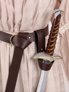 Medieval PU Leather Viking Frog Sword Belt Sheath Set, Renaissance Pirate Sword Strap Cover, Halloween Role Play Prop (no Sword Included)