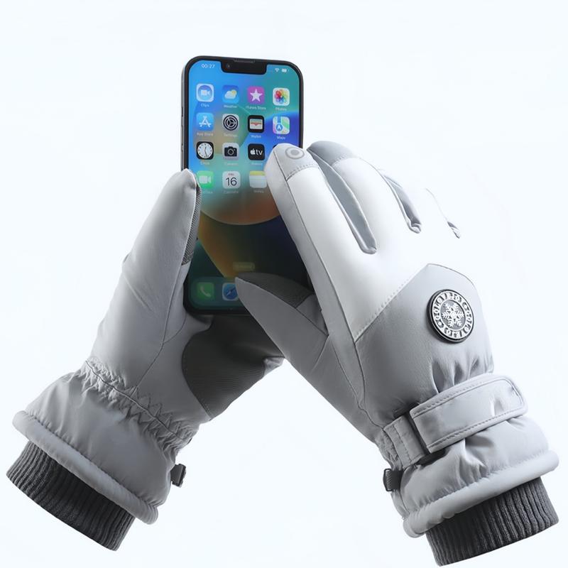 Winter Ski Gloves Waterproof Windproof Thick Warm Non-Slip Touchscreen Compatible for Cycling Driving Outdoor Sports Outdoor Activity Gloves