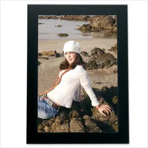 212 MAIN Matte Black 4x6 Modern Metal Rectangular Photo Frame - Contemporary Decor for Baby & Maternity Rooms, Matte Black Frame