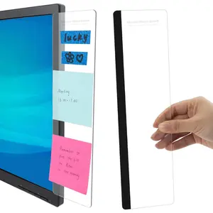 2pcs Computer Monitor Memo Board Message Board Sticky Note Holder Office Desk Accessories Supplies Home Desktop Decor for Women Men