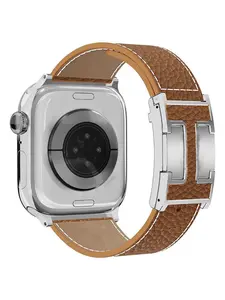 Magnetic Leather Watch Band for Women, Smartwatch Buckle, Premium Designer Style, Adjustable Length 165-215mm, Mother's Day Gift, Leather Watch Strap