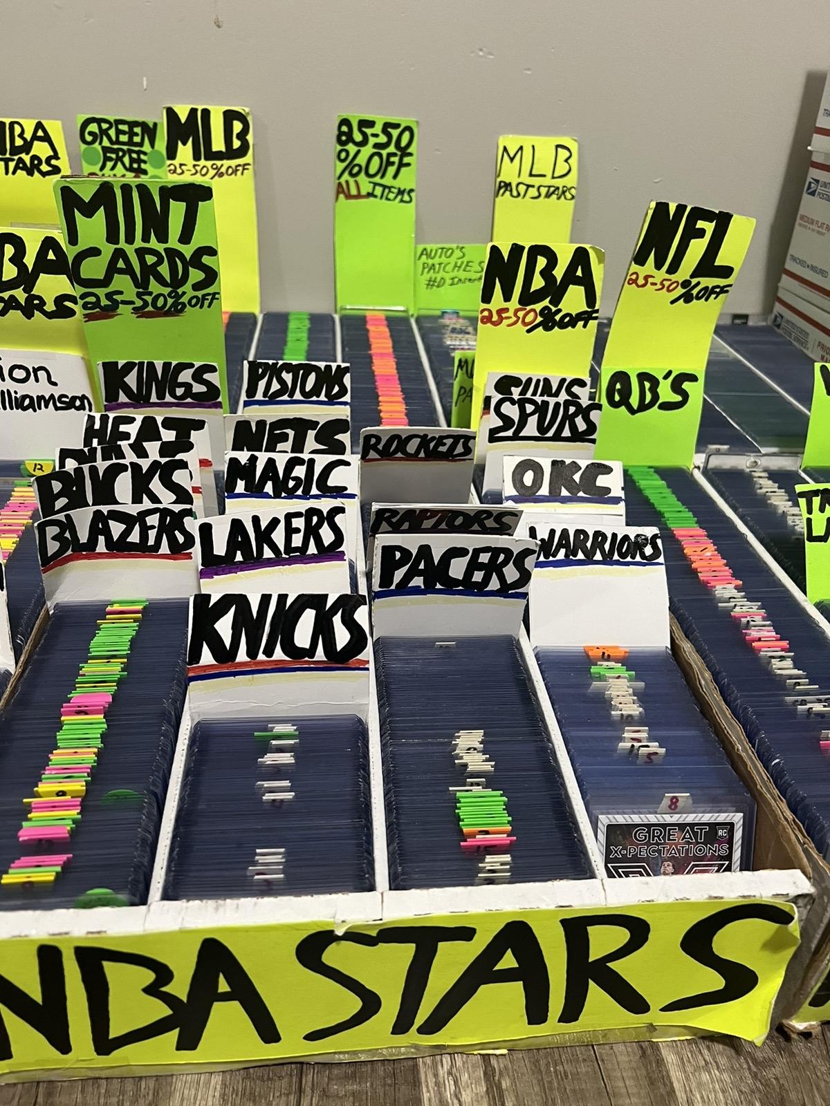 NBA NFL OR MLB Pull Box-Rookie Cards - Star Players Collectibles