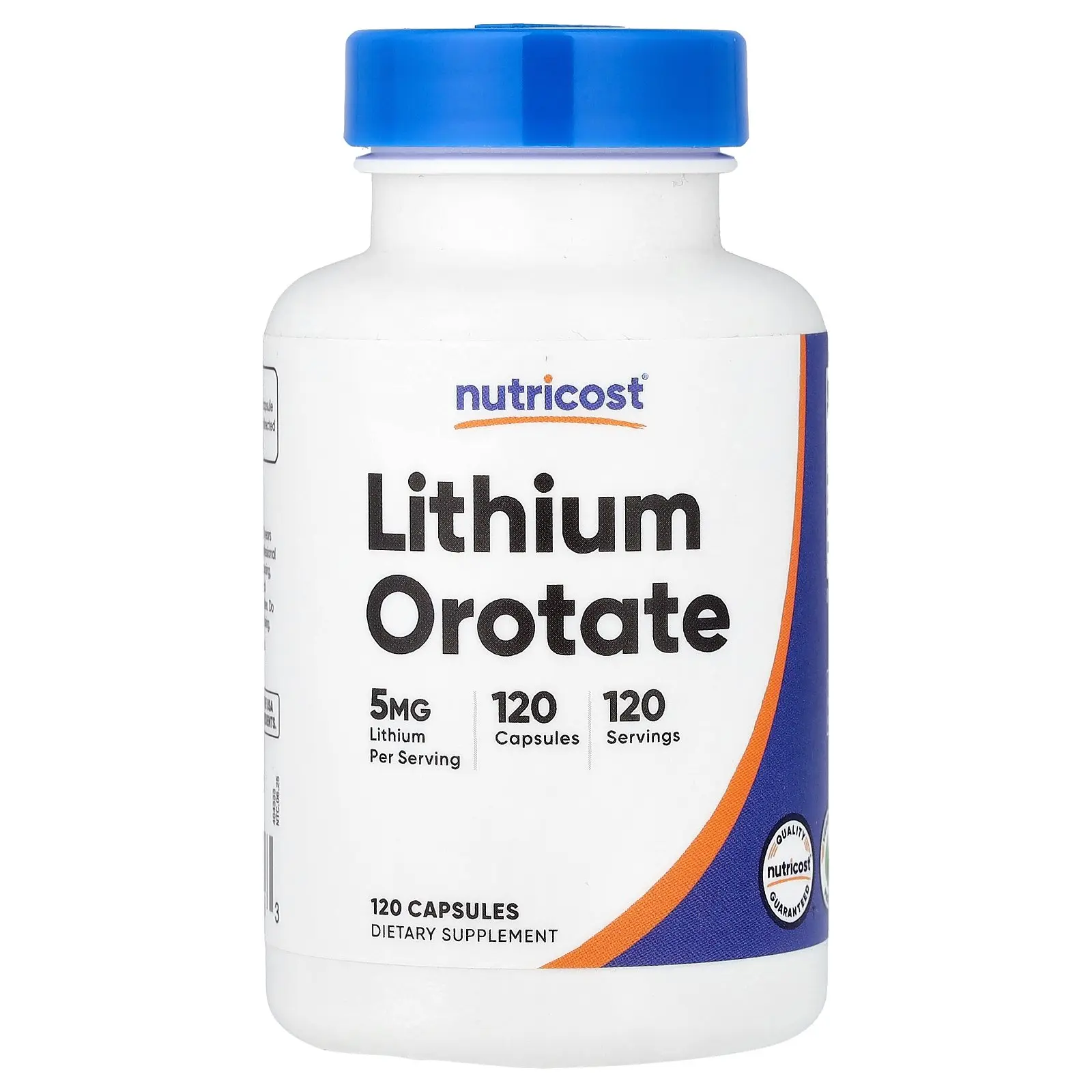 Nutricost Lithium Orotate, 5 mg, 120 Capsules