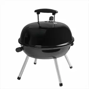 Charcoal Grill, 14.5 Inch Portable Charcoal Grill, Black