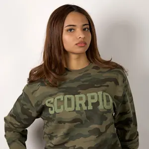 Sweatshirt: Camo Premium Zodiac Puff Print | (2/13 Live Exclusive)