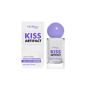 Oralhoe KISS ARTIFACT Effective Freshening Oral Spray 15ml - Cool Mint Breath Spray, Portable Bad Breath Remover, Long-Lasting Fresh Scent, Mini Pocket Size, Alcohol-Free, Perfect for Dating, Work, Travel & Daily Oral Care