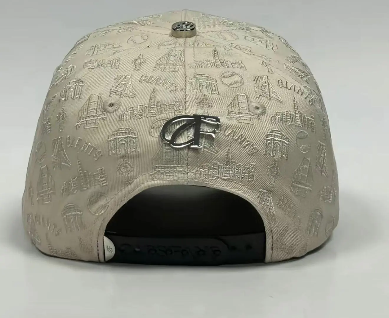 S/F Brown Snapback with Crystals, Hat