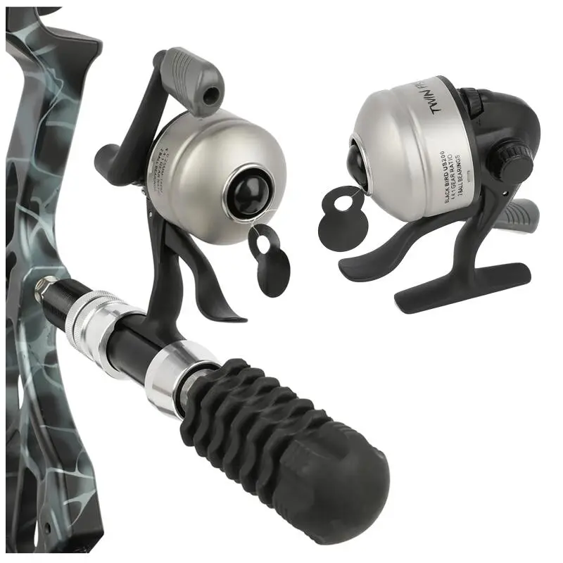 Closed Face Fishing Reel, Portable Spincast Reel for Slingshot Bowfishing, Internal Line Design Fishing Wheel