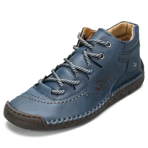 Men's Leather Casual Shoes Ankle Chukka Boots Driving Loafers Walking Shoes