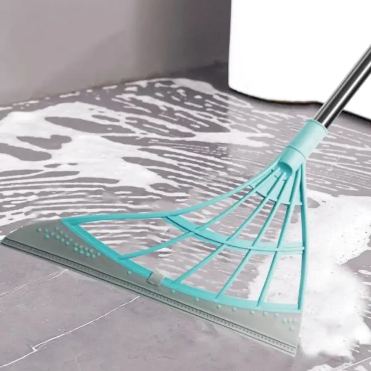 Wet and dry magic broom sets, household broom brush cleaning tools Original broom - Full surface silicone broom, cleaning brush, pet hair remover - Indoor cleaning broom - cleans glass, fine dust, hair, liquids - cleans floors, carpets, Windows