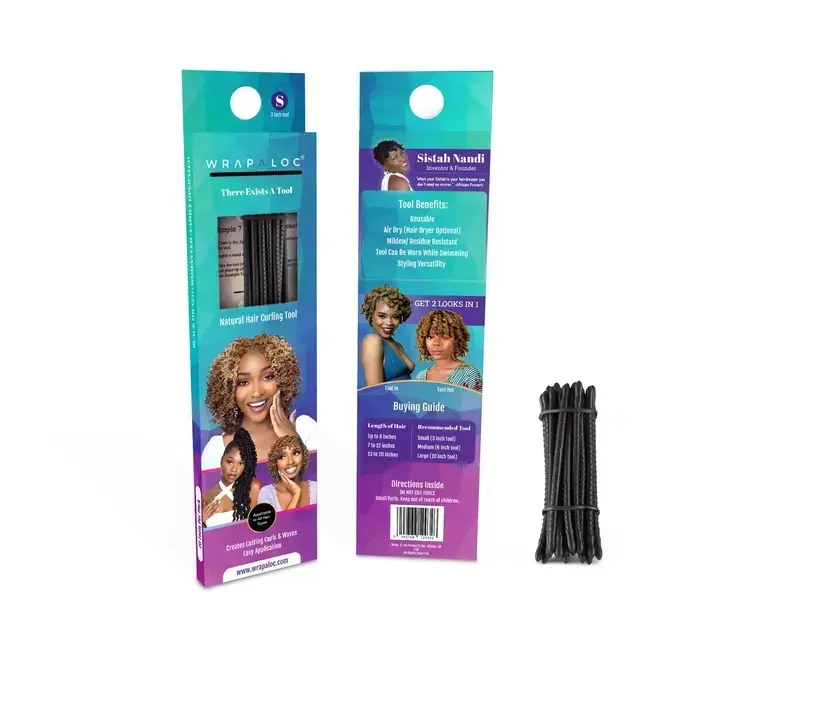 Wrapaloc Tools - Create Beautiful Fuller-Looking Curls, Spirals, And Waves On Your Natural Or Loc'd Hair.