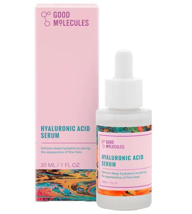 Good Molecules Hyaluronic Acid Serum – 1% Non-Greasy Ultra Hydrating Facial Moisturizer for Plumper Skin