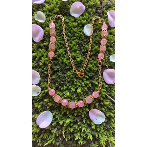 Pink Bead Necklace       (4796)
