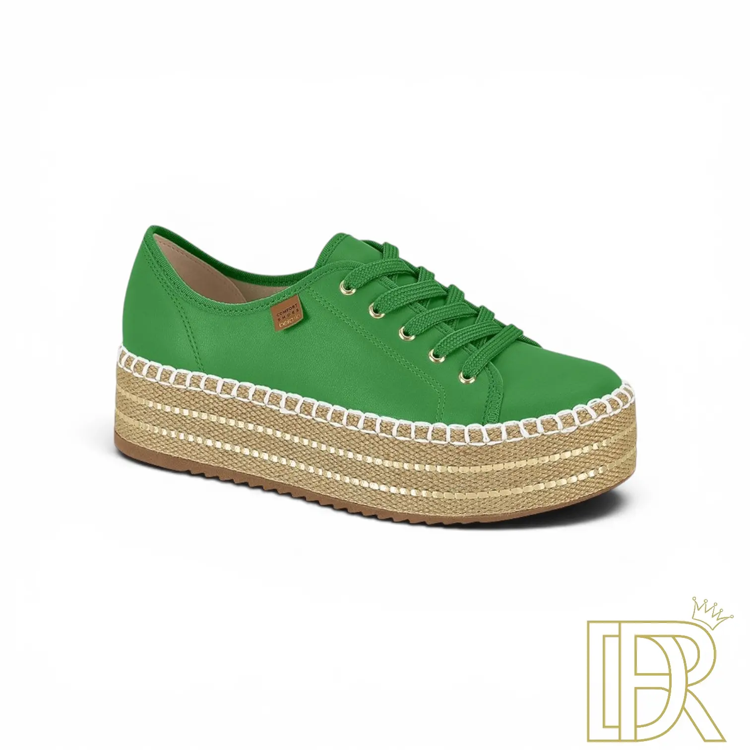 Brazilian Platform Tennis Shoes for Women Stylish Comfortable Green Flatforms Perfect for Summer Games Synthetic Material