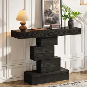 42.5-Inch Modern Console Table, Narrow Wood Entryway Table Accent Table For Living Room, Hallway, Entrance