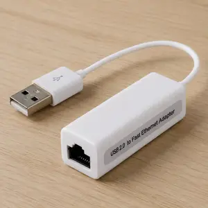 Plug and Play USB to Ethernet Adapter, No Driver Needed, Portable RJ45 LAN Network Extension for Laptop, Stable Wired Internet Connection for Home Office School, Universal USB C and USB A Compatible