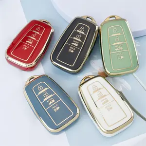 Car Key Case, Car Key Protector, Key Fob Cover Box, Car Key Accessory for Toyota RAV4 Camry Corolla Avalon Prius GT86 Highlander, Interior Car Accessories