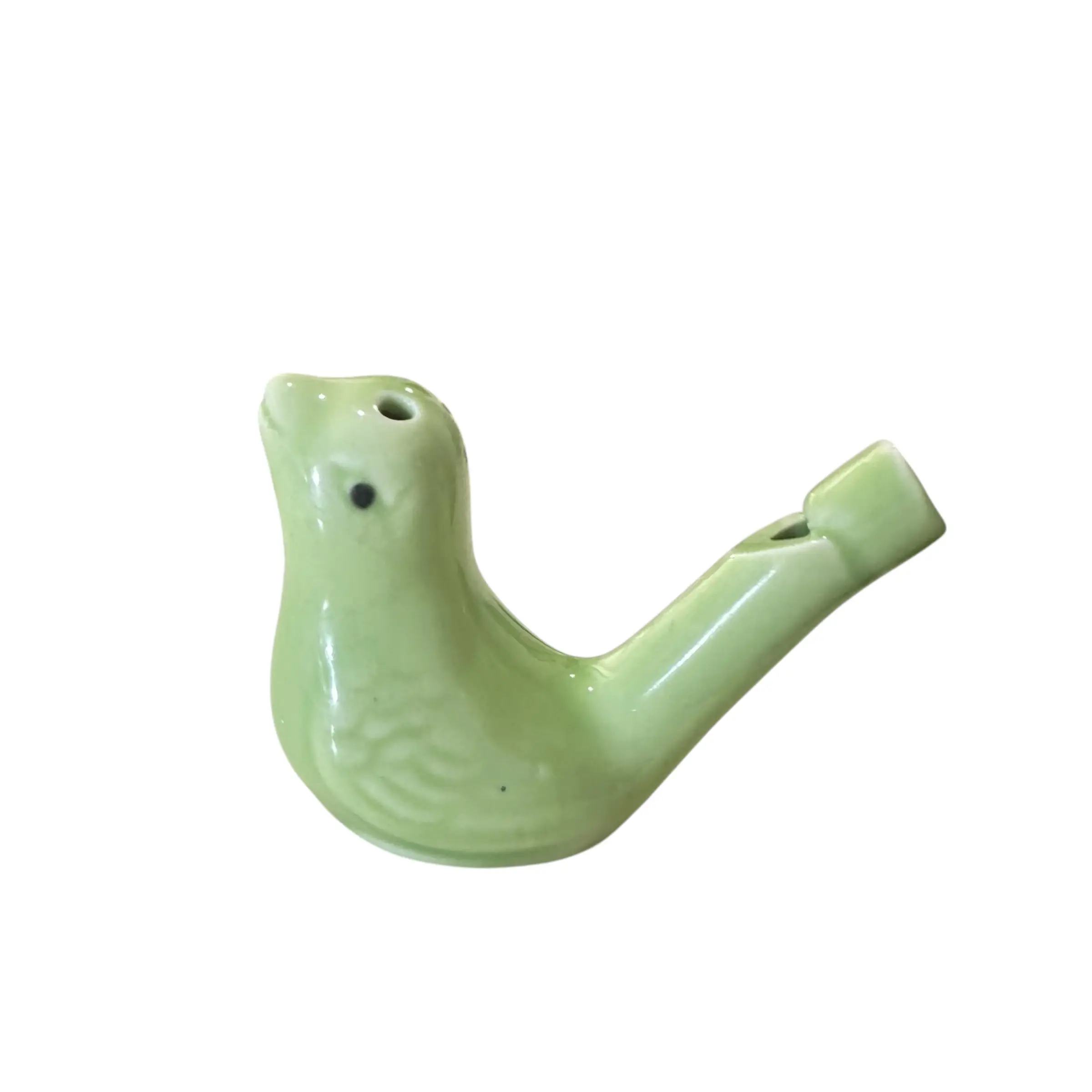 Ceramic Bird Whistle, Green Wind Instrument for Toys & Hobbies, Musical Wind Instruments & Accessories, Bird Whistle Whistles