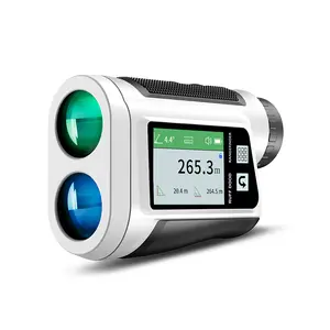 RUFF DOOD Laser Golf Rangefinder with Slope, Flag Lock Vibration, Rechargeable Range Finders with Magnet Stripe, LCD Display