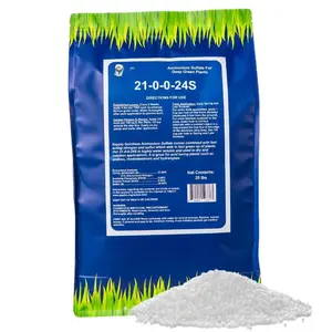 Supply Solutions 21-0-0-24S Ammonium Sulfate Fertilizer for Deep Green Plants Soil Acidifier for Blueberry Azalea Magnolia 25 Pounds