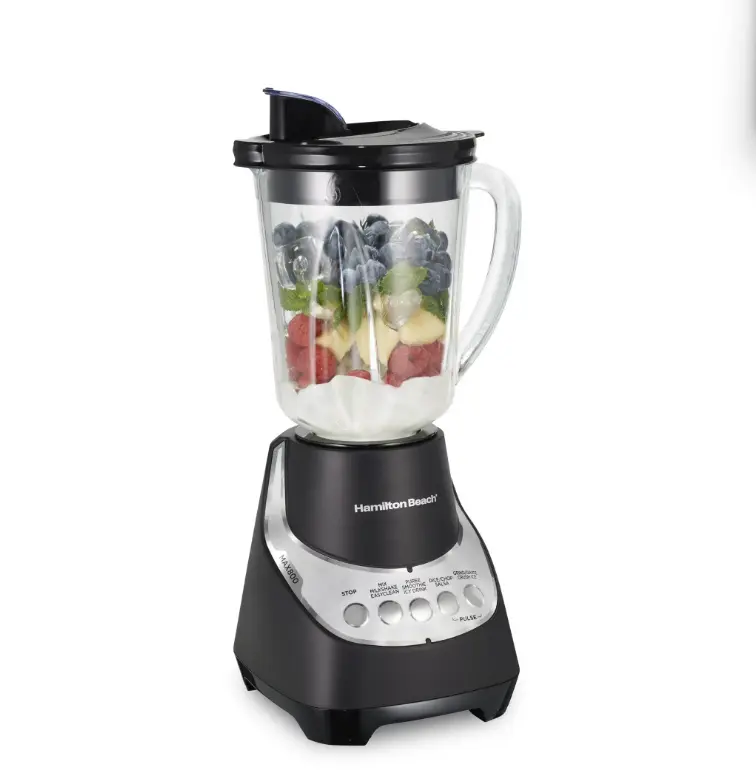 Hamilton Beach Wave Action Blender for Kitchen, 48 oz Jar for Smoothies and Shakes, Black