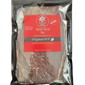 Los Cerritos Original Beef Jerky 9oz Carne Seca S&P Flavor with Beef Salt & Black Pepper Ingredients