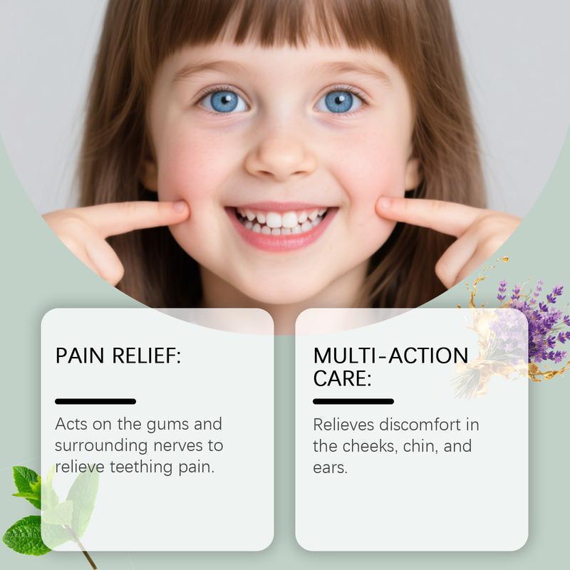 1-2 Pack Teething Roller: All-Natural Baby Teething Oil Roller for Gentle Relief - Safe & Soothing Teething Solution for Infants