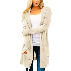 MEROKEETY Women’s Knit Hoodie Cardigan – Cozy Long Sleeve Open Front Sweater for Fall Outfits, Coffee Runs & Cute Halloween Layering