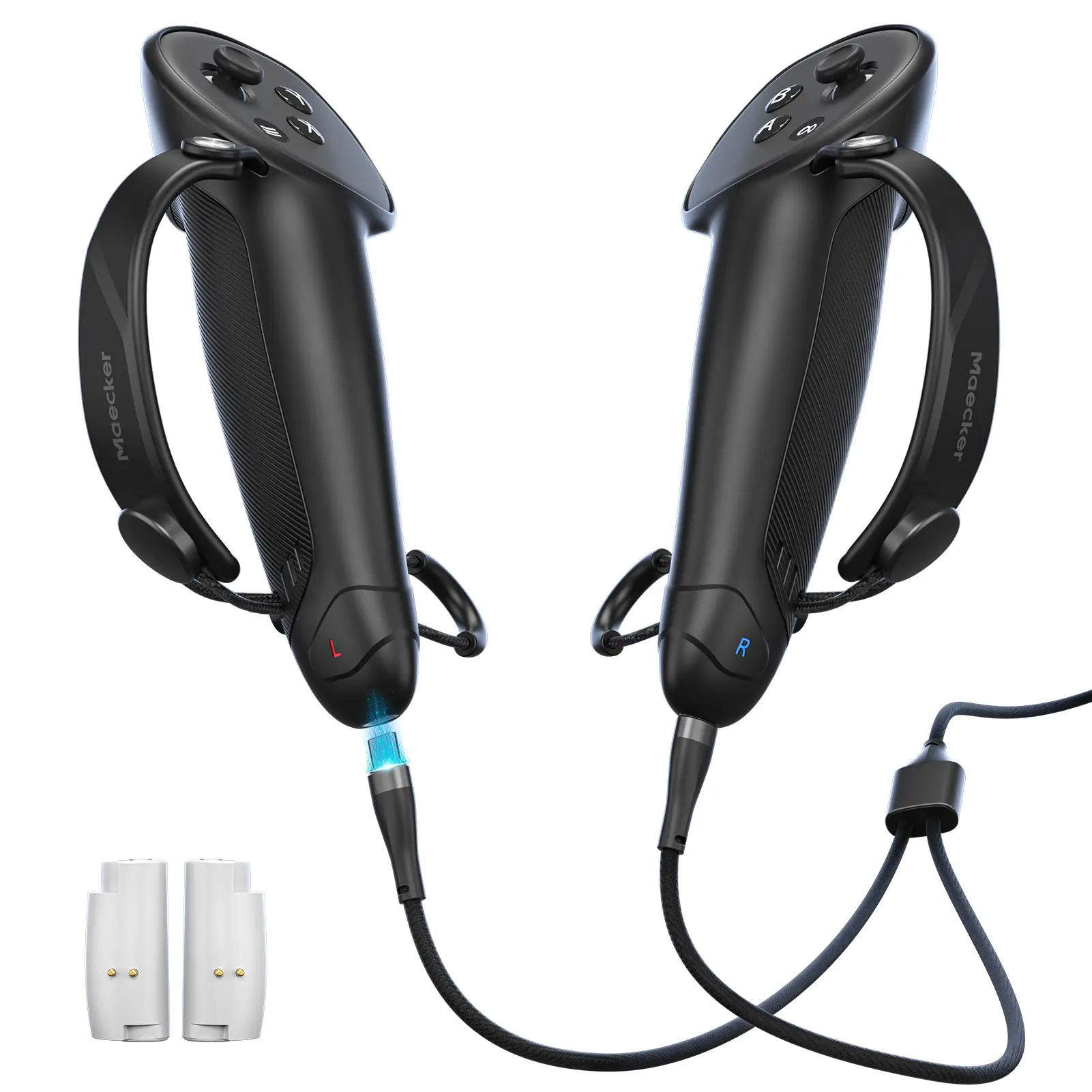MaeckerVR Direct-Charge Controller Grips for Meta Quest 3S/Quest 3 Accessories Silicone MaeckerVR Direct-Charge Controller Grips for Meta Quest 3S/Quest 3 Accessories Silicone
