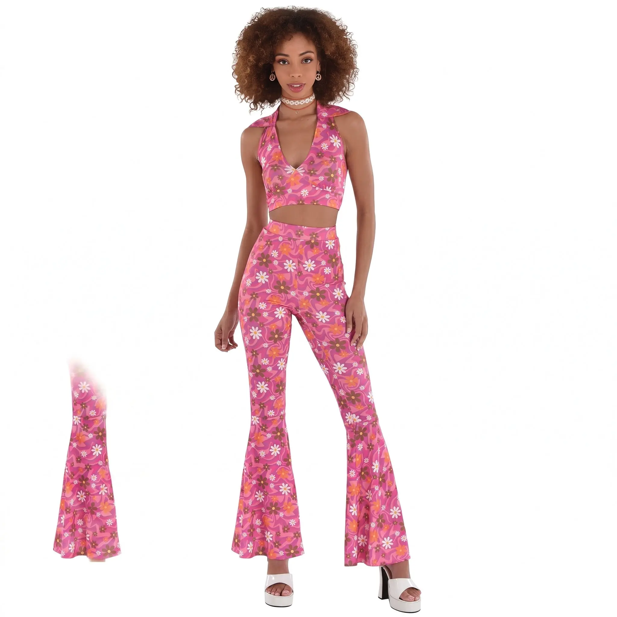 60s Floral Festival Costume Set - S/M