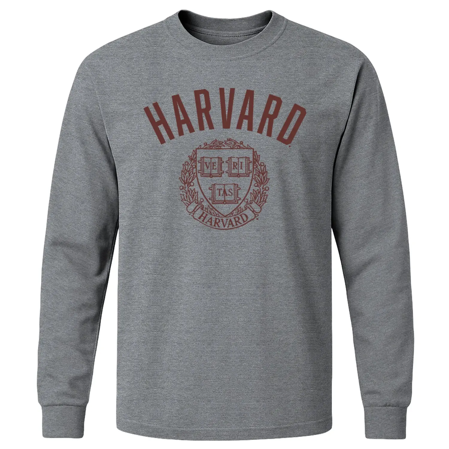 Harvard Heritage Long Sleeve T-Shirt (Charcoal Grey)